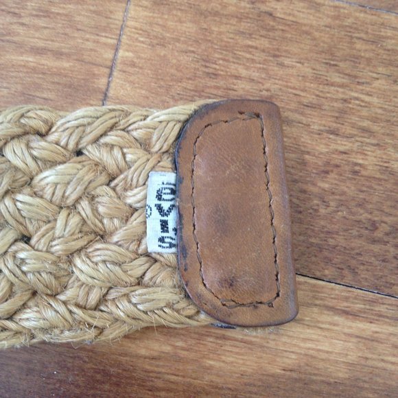 VINTAGE Levi's - Straw & Leather Belt (Black Tab) - Picture 2 of 7